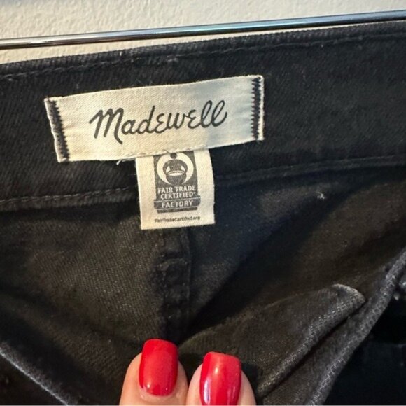 Madewell Mid-Rise Perfect Vintage Jean Black Size 26 Straight Classic Fit - Picture 5 of 9